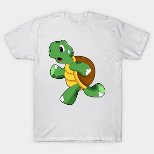 Turtle as Jogger at Running T-Shirt